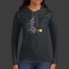 Ladies 100% Ring Spun Cotton Long Sleeve Hooded T Shirt Thumbnail