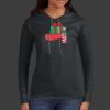 Ladies 100% Ring Spun Cotton Long Sleeve Hooded T Shirt Thumbnail