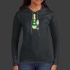 Ladies 100% Ring Spun Cotton Long Sleeve Hooded T Shirt Thumbnail