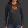 Ladies 100% Ring Spun Cotton Long Sleeve Hooded T Shirt Thumbnail