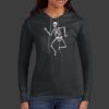 Ladies 100% Ring Spun Cotton Long Sleeve Hooded T Shirt Thumbnail