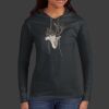 Ladies 100% Ring Spun Cotton Long Sleeve Hooded T Shirt Thumbnail