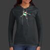 Ladies 100% Ring Spun Cotton Long Sleeve Hooded T Shirt Thumbnail