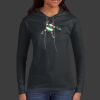 Ladies 100% Ring Spun Cotton Long Sleeve Hooded T Shirt Thumbnail