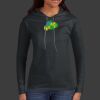 Ladies 100% Ring Spun Cotton Long Sleeve Hooded T Shirt Thumbnail