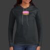 Ladies 100% Ring Spun Cotton Long Sleeve Hooded T Shirt Thumbnail