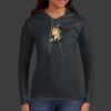 Ladies 100% Ring Spun Cotton Long Sleeve Hooded T Shirt Thumbnail