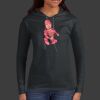 Ladies 100% Ring Spun Cotton Long Sleeve Hooded T Shirt Thumbnail