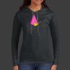 Ladies 100% Ring Spun Cotton Long Sleeve Hooded T Shirt Thumbnail