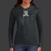 Ladies 100% Ring Spun Cotton Long Sleeve Hooded T Shirt Thumbnail