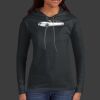 Ladies 100% Ring Spun Cotton Long Sleeve Hooded T Shirt Thumbnail