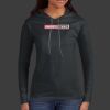 Ladies 100% Ring Spun Cotton Long Sleeve Hooded T Shirt Thumbnail