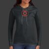 Ladies 100% Ring Spun Cotton Long Sleeve Hooded T Shirt Thumbnail