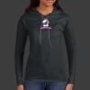 Ladies 100% Ring Spun Cotton Long Sleeve Hooded T Shirt Thumbnail