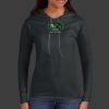 Ladies 100% Ring Spun Cotton Long Sleeve Hooded T Shirt Thumbnail