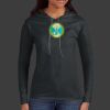 Ladies 100% Ring Spun Cotton Long Sleeve Hooded T Shirt Thumbnail