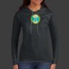 Ladies 100% Ring Spun Cotton Long Sleeve Hooded T Shirt Thumbnail