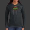 Ladies 100% Ring Spun Cotton Long Sleeve Hooded T Shirt Thumbnail