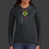 Ladies 100% Ring Spun Cotton Long Sleeve Hooded T Shirt Thumbnail