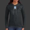 Ladies 100% Ring Spun Cotton Long Sleeve Hooded T Shirt Thumbnail