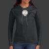 Ladies 100% Ring Spun Cotton Long Sleeve Hooded T Shirt Thumbnail