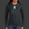 Ladies 100% Ring Spun Cotton Long Sleeve Hooded T Shirt Thumbnail