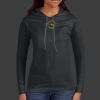 Ladies 100% Ring Spun Cotton Long Sleeve Hooded T Shirt Thumbnail