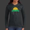 Ladies 100% Ring Spun Cotton Long Sleeve Hooded T Shirt Thumbnail