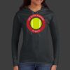 Ladies 100% Ring Spun Cotton Long Sleeve Hooded T Shirt Thumbnail