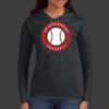 Ladies 100% Ring Spun Cotton Long Sleeve Hooded T Shirt Thumbnail