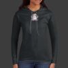 Ladies 100% Ring Spun Cotton Long Sleeve Hooded T Shirt Thumbnail