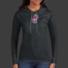 Ladies 100% Ring Spun Cotton Long Sleeve Hooded T Shirt Thumbnail