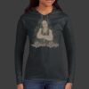 Ladies 100% Ring Spun Cotton Long Sleeve Hooded T Shirt Thumbnail