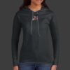 Ladies 100% Ring Spun Cotton Long Sleeve Hooded T Shirt Thumbnail