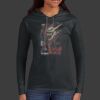 Ladies 100% Ring Spun Cotton Long Sleeve Hooded T Shirt Thumbnail