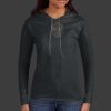 Ladies 100% Ring Spun Cotton Long Sleeve Hooded T Shirt Thumbnail