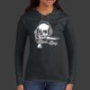 Ladies 100% Ring Spun Cotton Long Sleeve Hooded T Shirt Thumbnail