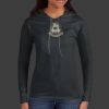 Ladies 100% Ring Spun Cotton Long Sleeve Hooded T Shirt Thumbnail