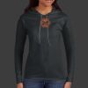 Ladies 100% Ring Spun Cotton Long Sleeve Hooded T Shirt Thumbnail