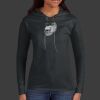 Ladies 100% Ring Spun Cotton Long Sleeve Hooded T Shirt Thumbnail