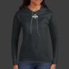 Ladies 100% Ring Spun Cotton Long Sleeve Hooded T Shirt Thumbnail