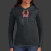 Ladies 100% Ring Spun Cotton Long Sleeve Hooded T Shirt Thumbnail