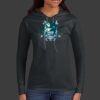 Ladies 100% Ring Spun Cotton Long Sleeve Hooded T Shirt Thumbnail