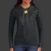 Ladies 100% Ring Spun Cotton Long Sleeve Hooded T Shirt Thumbnail
