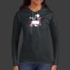 Ladies 100% Ring Spun Cotton Long Sleeve Hooded T Shirt Thumbnail