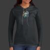 Ladies 100% Ring Spun Cotton Long Sleeve Hooded T Shirt Thumbnail