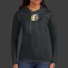 Ladies 100% Ring Spun Cotton Long Sleeve Hooded T Shirt Thumbnail