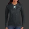Ladies 100% Ring Spun Cotton Long Sleeve Hooded T Shirt Thumbnail