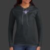 Ladies 100% Ring Spun Cotton Long Sleeve Hooded T Shirt Thumbnail