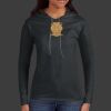 Ladies 100% Ring Spun Cotton Long Sleeve Hooded T Shirt Thumbnail